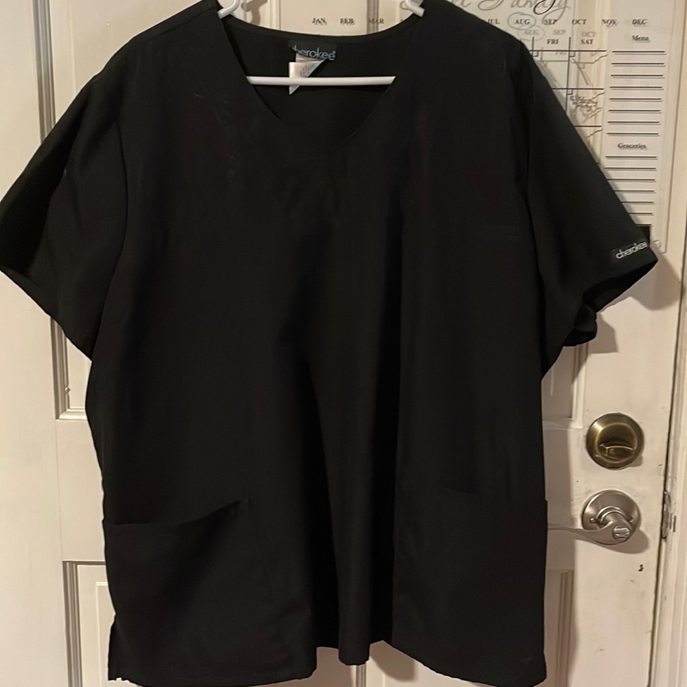 Black scrub top